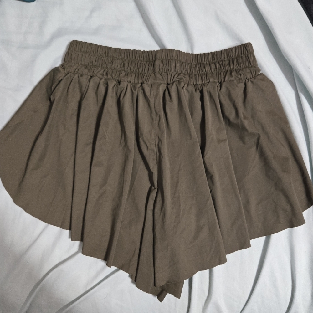 Women's Athletic Shorts Olive Green Sz Small - Picture 6 of 6